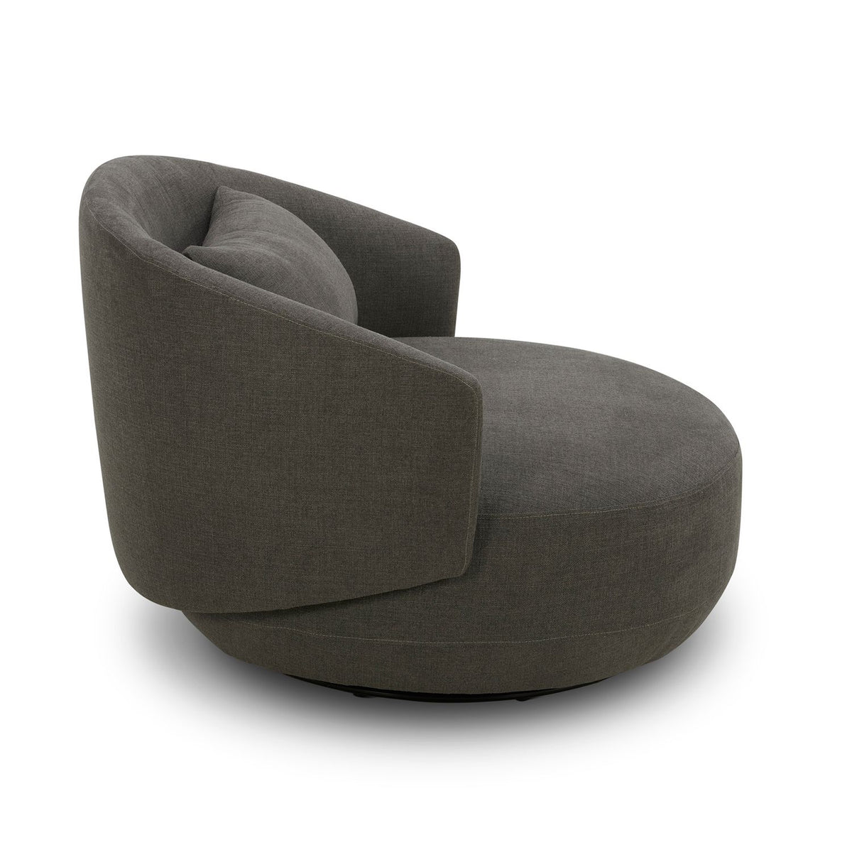 708-ACH15-GY - Uph Swivel Cuddler Chair - Charcoal - Liberty Furniture