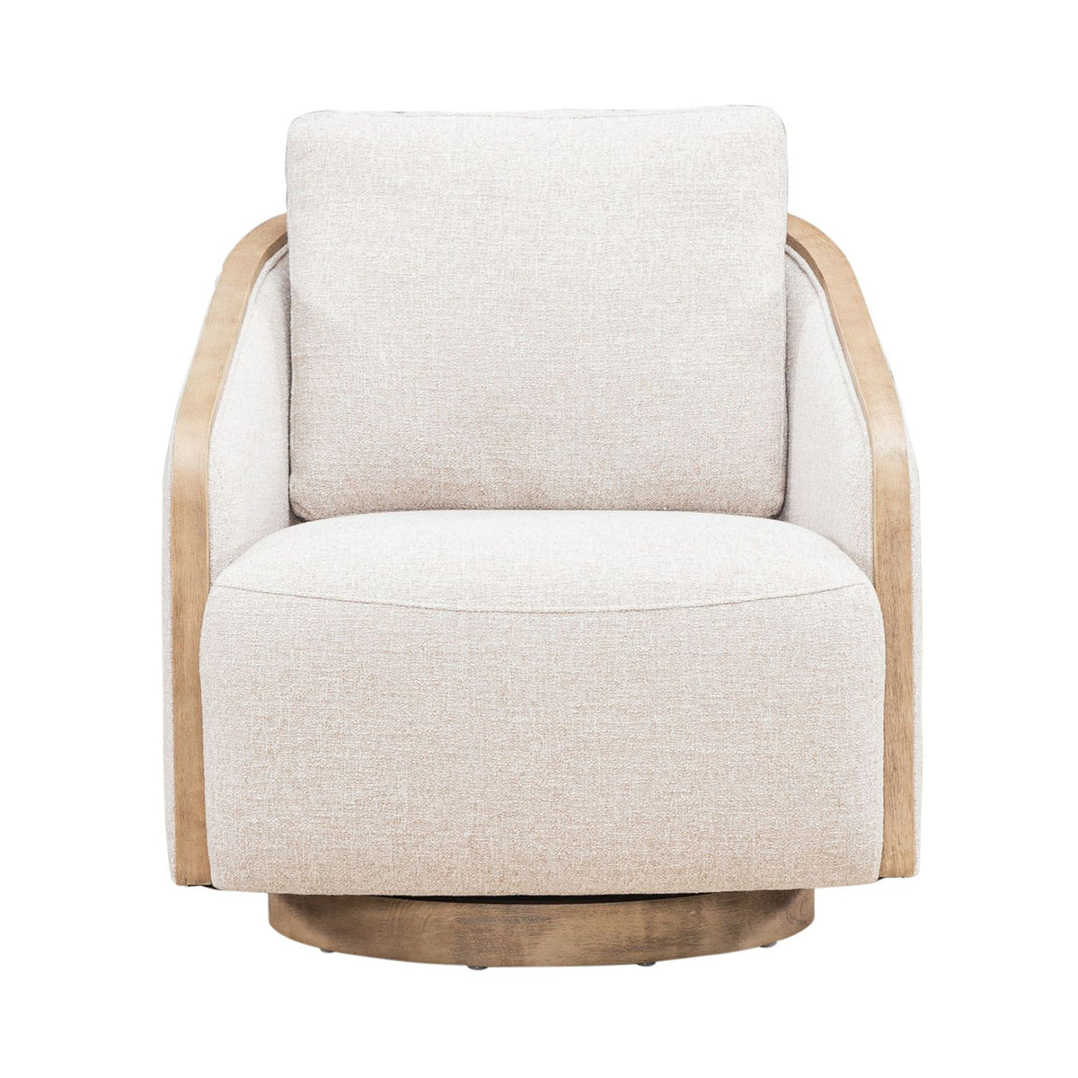 722-ACH15 - Uph Swivel Accent Chair - Light Brown - Liberty Furniture