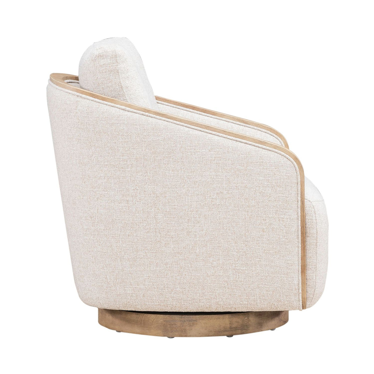 722-ACH15 - Uph Swivel Accent Chair - Light Brown - Liberty Furniture