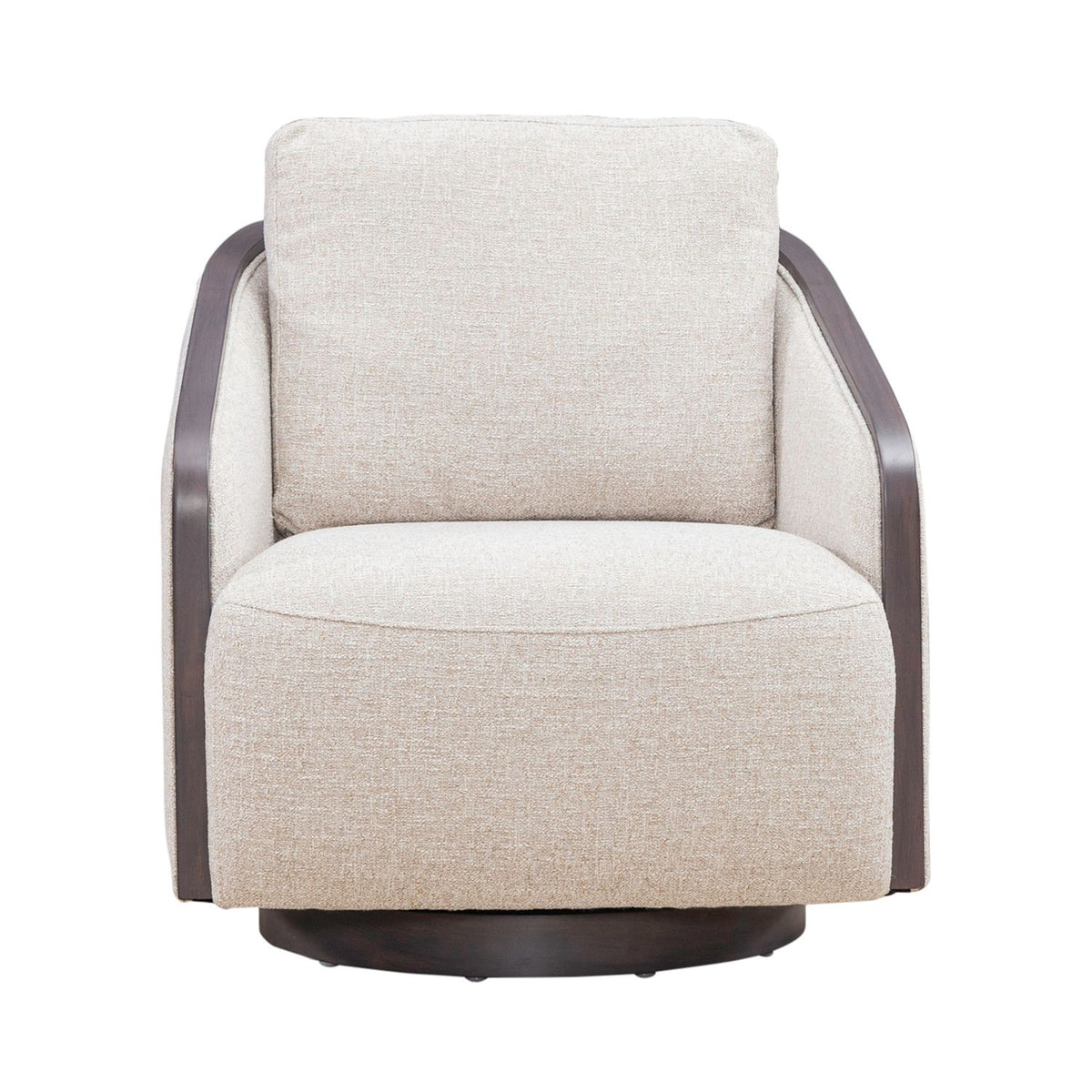 722-ACH16 - Uph Swivel Accent Chair - Dark Brown - Liberty Furniture
