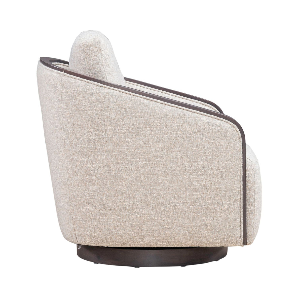 722-ACH16 - Uph Swivel Accent Chair - Dark Brown - Liberty Furniture