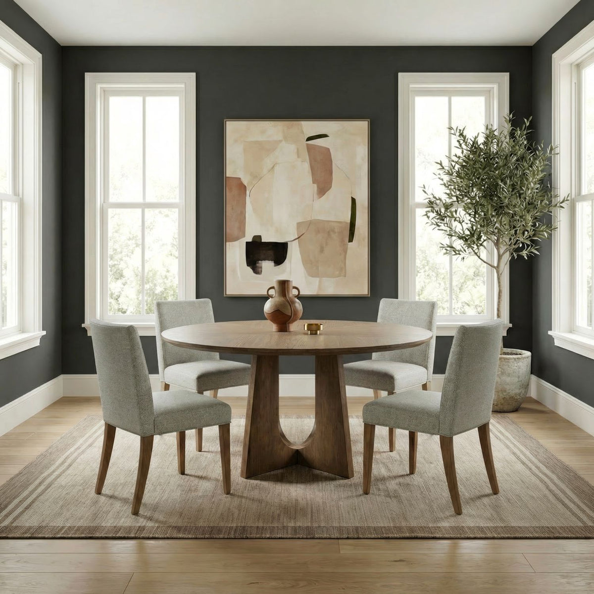724-CD-O5PDS - Opt 5 Piece Pedestal Table Set - Liberty Furniture