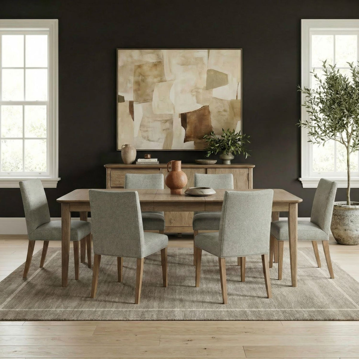 724-CD-O7RLS - Opt 7 Piece Rectangular Table Set - Liberty Furniture