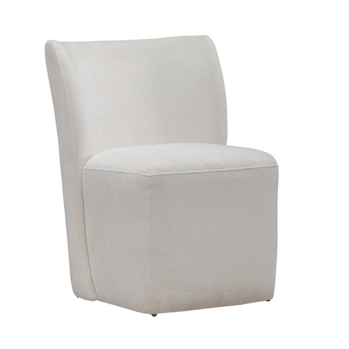 728-ADC90-IV - Accent Dining Chair w/ Casters - Ivory - Liberty Furniture