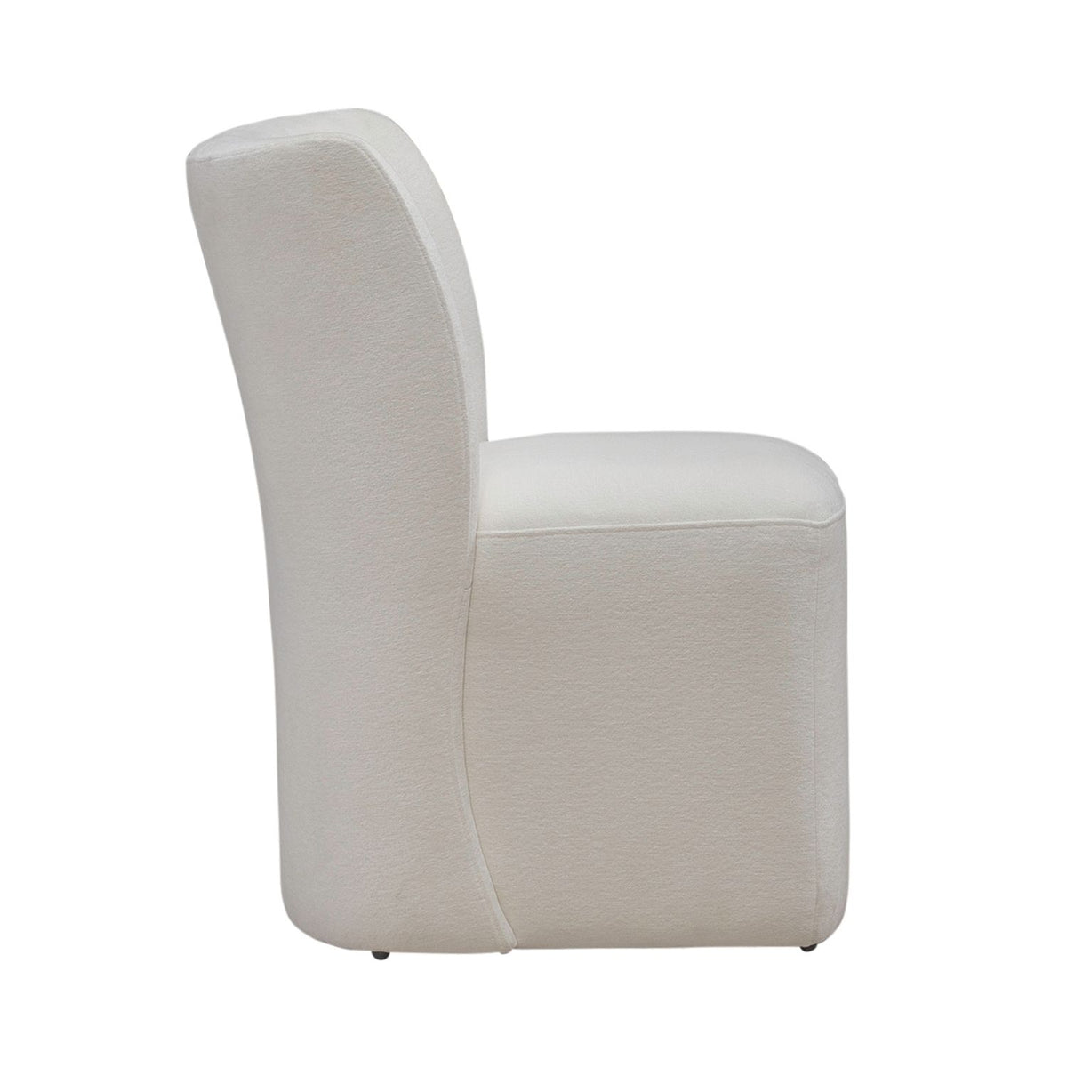 728-ADC90-IV - Accent Dining Chair w/ Casters - Ivory - Liberty Furniture