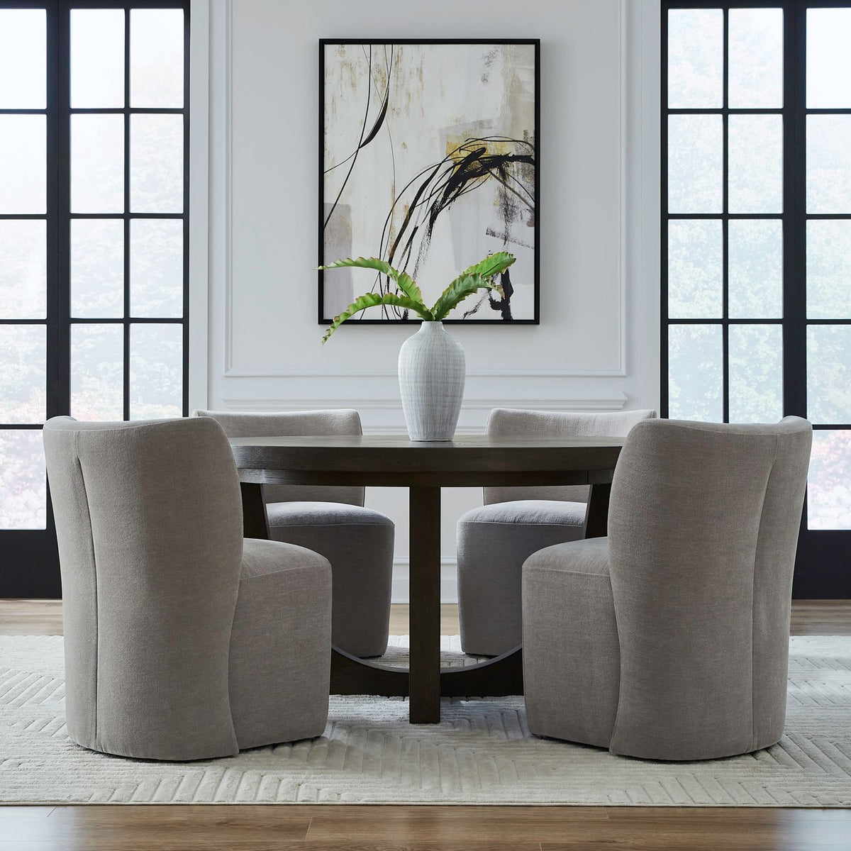 728-ADC90-TR - Accent Dining Chair w/ Casters - Truffle - Liberty Furniture