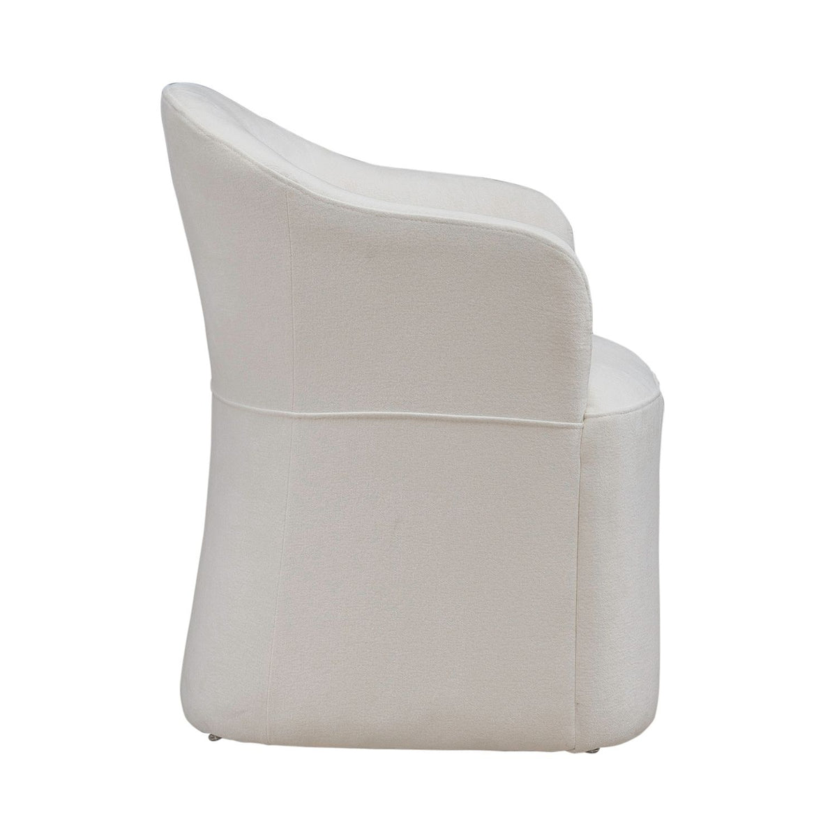 731-ADC90-IV - Accent Dining Chair w/ Casters - Ivory - Liberty Furniture