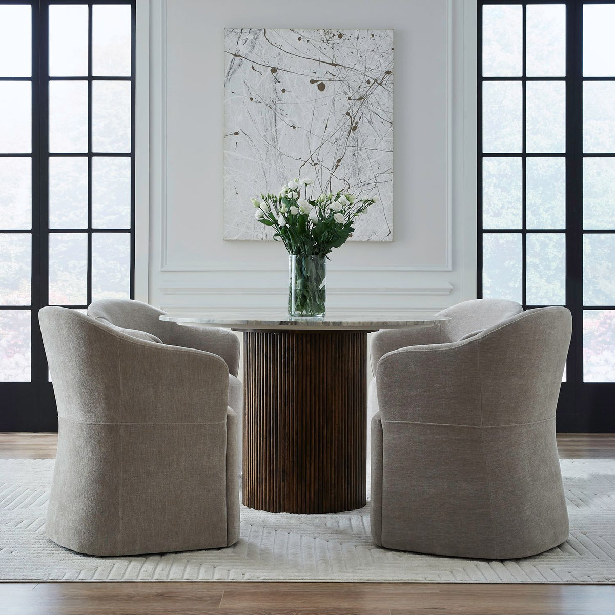 731-ADC90-TR - Accent Dining Chair w/ Casters - Truffle - Liberty Furniture