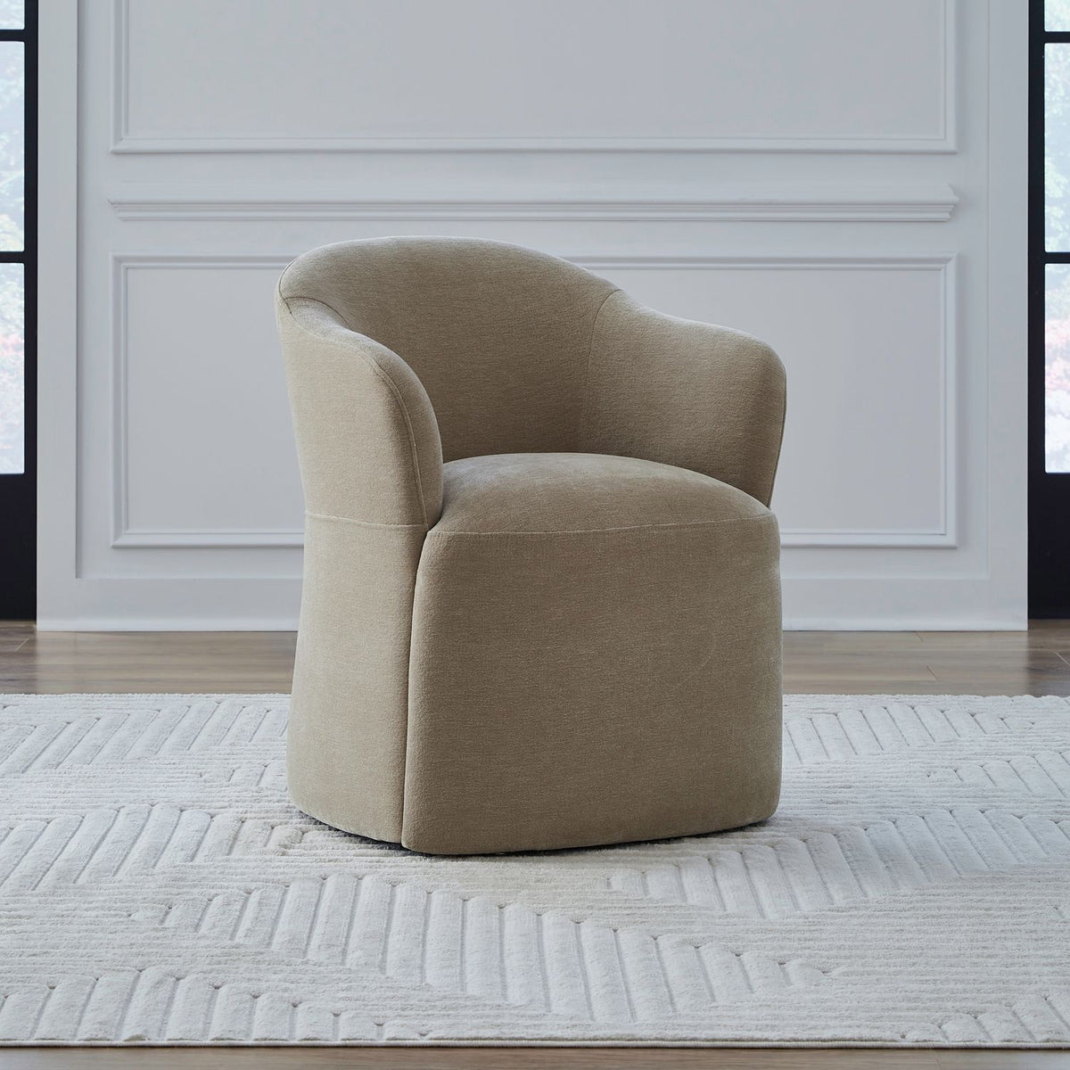 731-ADC90-WK - Accent Dining Chair w/ Casters - Wicker - Liberty Furniture