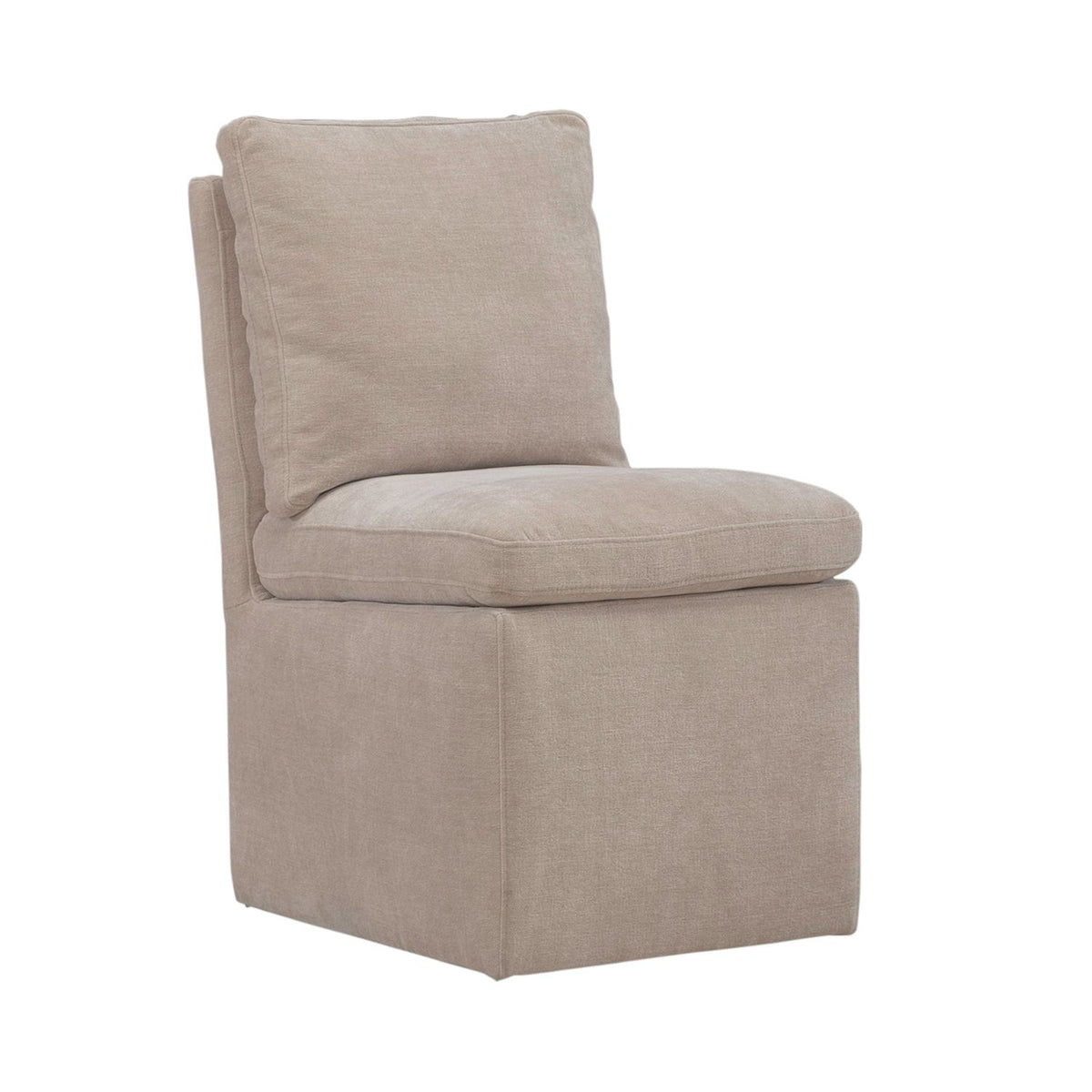 733-ADC90-WK - Accent Dining Chair w/ Casters - Wicker - Liberty Furniture