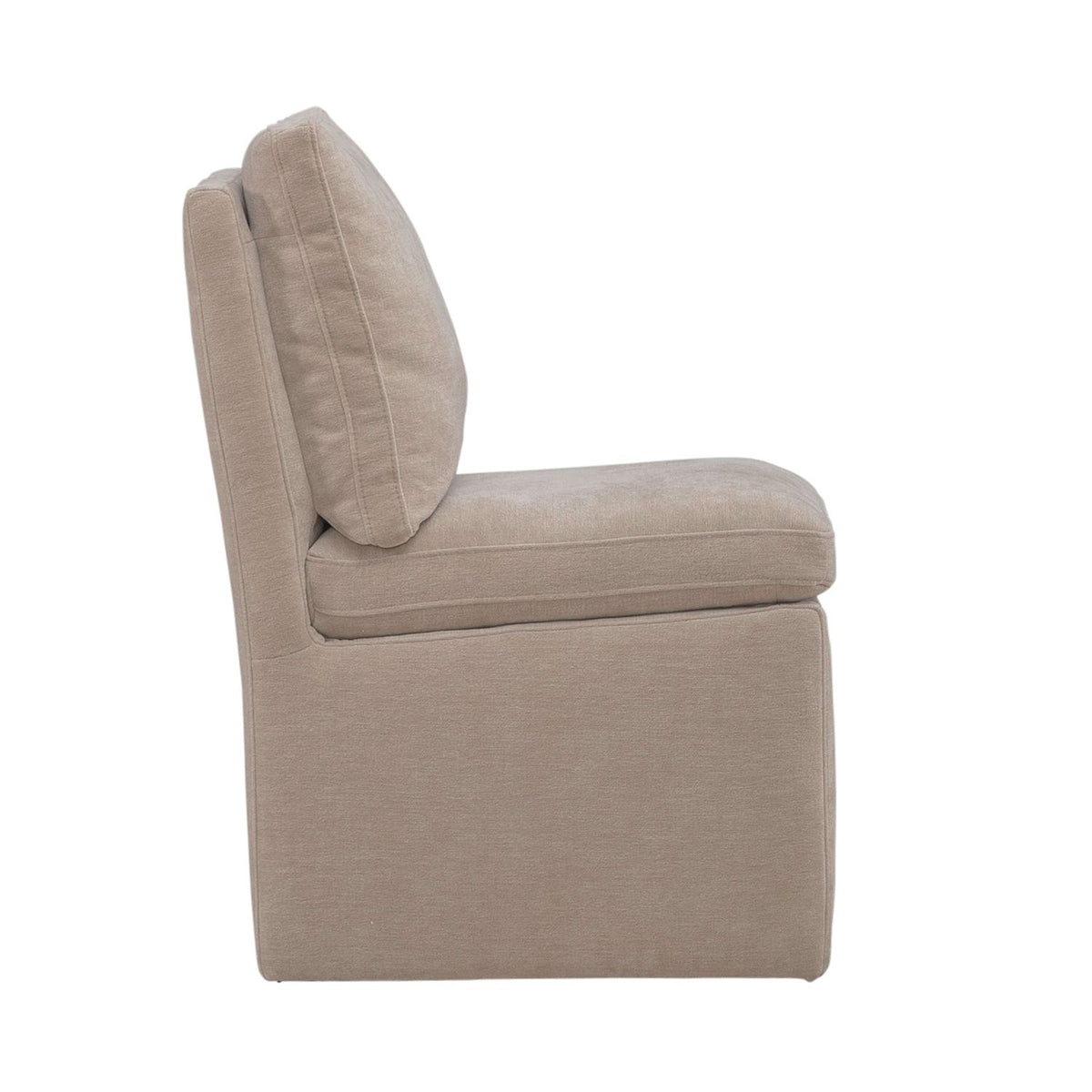 733-ADC90-WK - Accent Dining Chair w/ Casters - Wicker - Liberty Furniture