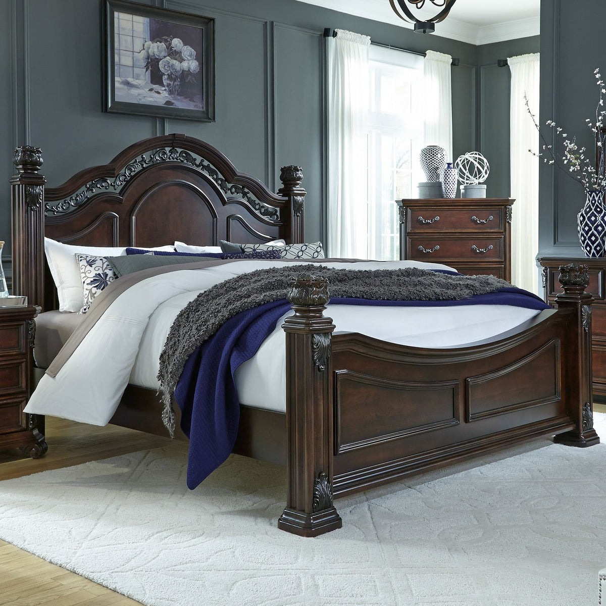 737-BR-KPS - King Poster Bed - Liberty Furniture
