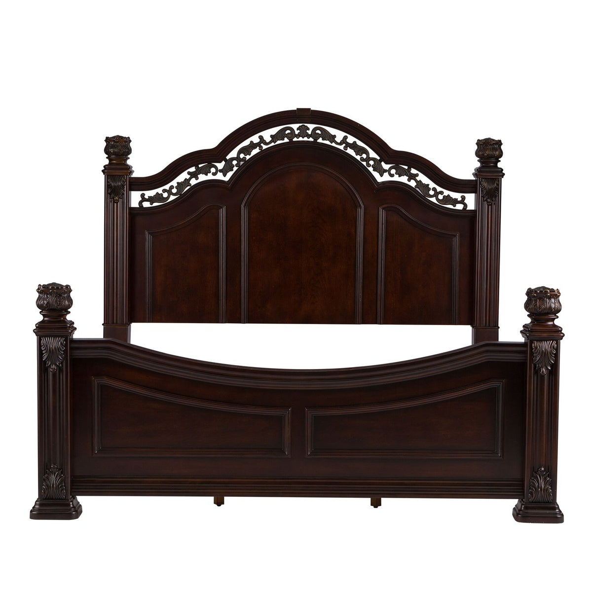 737-BR-QPSDMN - Queen Poster Bed, Dresser & Mirror, Night Stand - Liberty Furniture
