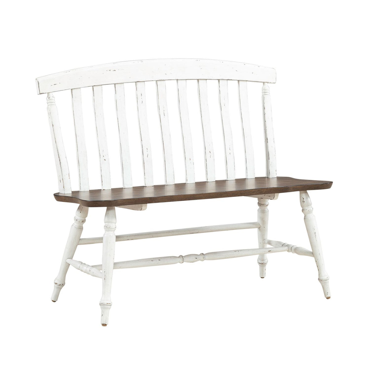 741-C9000B - Slat Back Bench (RTA) - Liberty Furniture