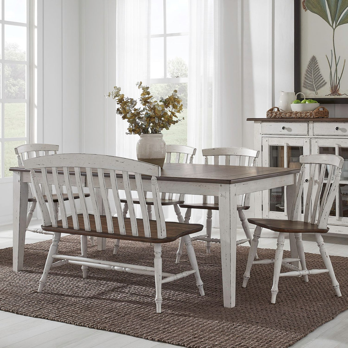 741-CD-6RTS - 6 Piece Rectangular Table Set - Liberty Furniture