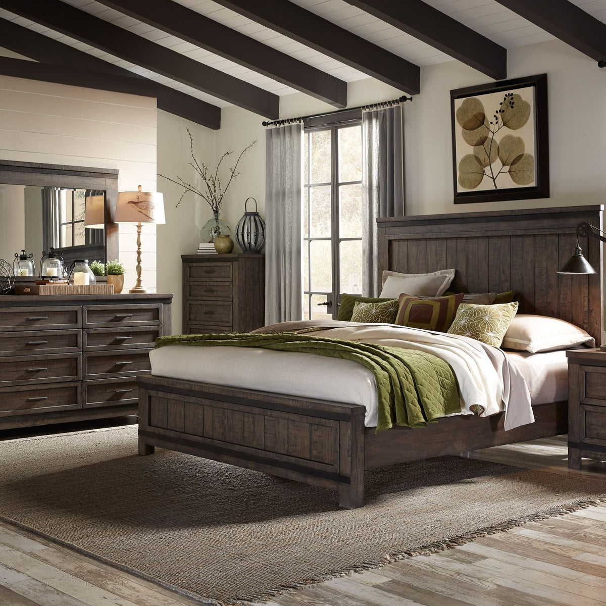 759-BR-CPBDMC - King California Panel Bed, Dresser & Mirror, Chest - Liberty Furniture