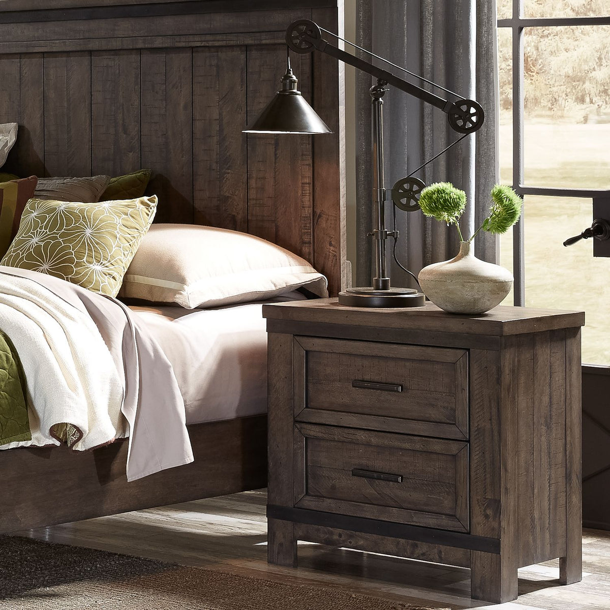 759-BR-QBBDMN - Queen Bookcase Bed, Dresser & Mirror, Night Stand - Liberty Furniture