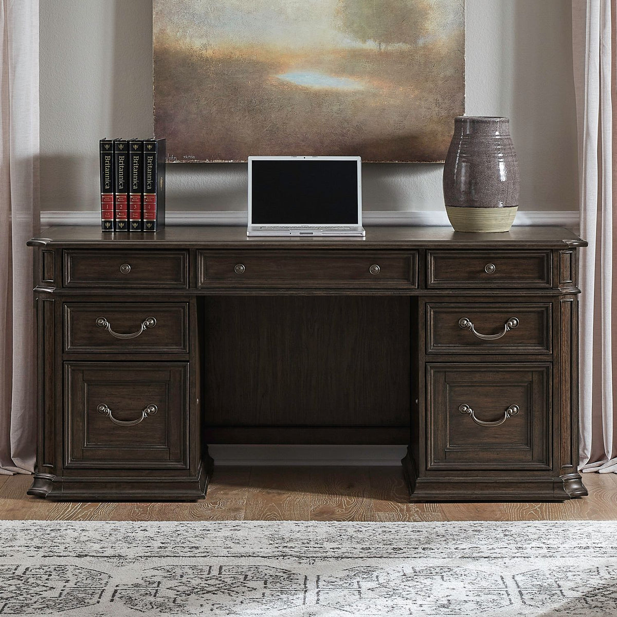 765-HO120B - Jr Executive Credenza Base - Liberty Furniture