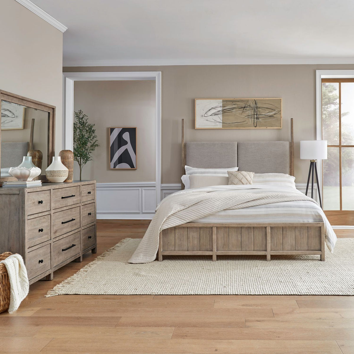 780-BR-KPSDM - King Poster Bed, Dresser & Mirror - Liberty Furniture