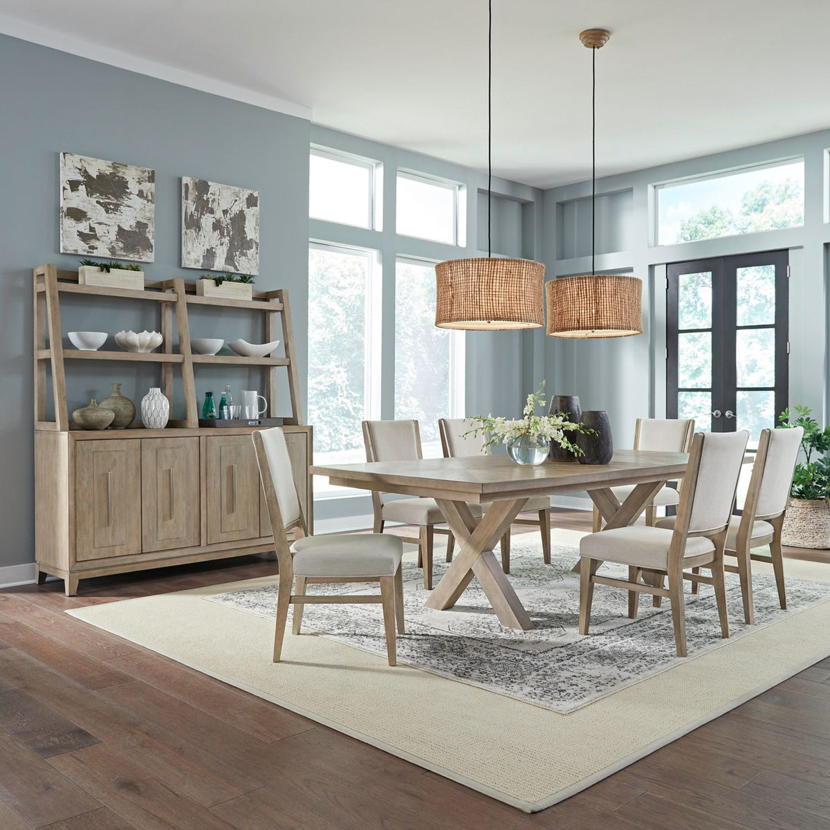 789-DR-72PS - 7 Piece Double Pedestal Table Set - Liberty Furniture