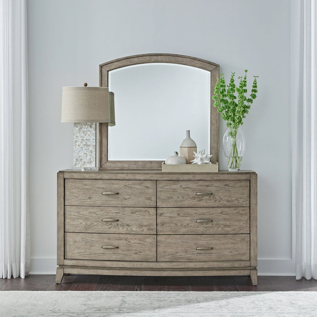 805-BR-DM - Dresser & Mirror - Liberty Furniture