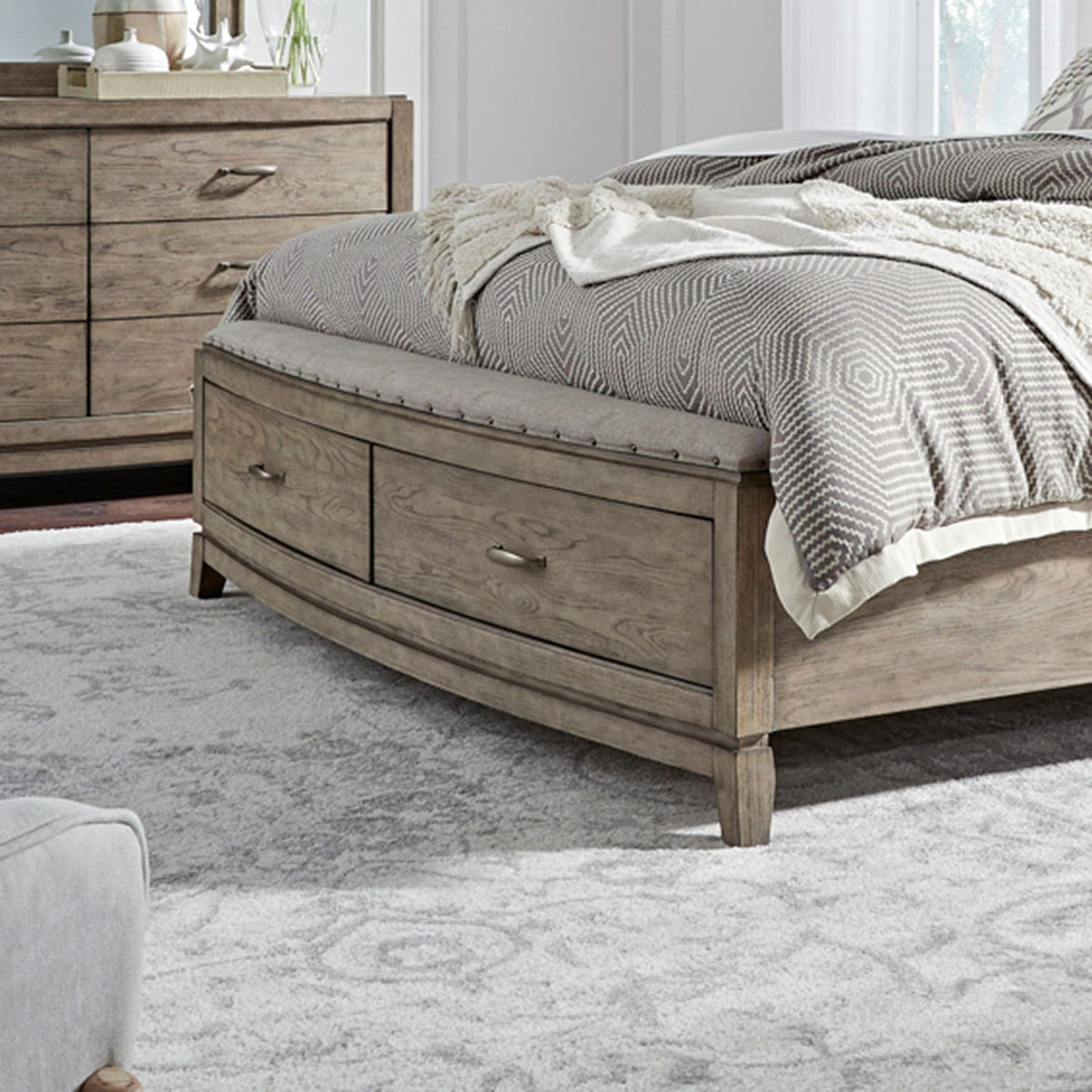 805-BR24FS - King Storage Footboard w/ Slatroll - Liberty Furniture