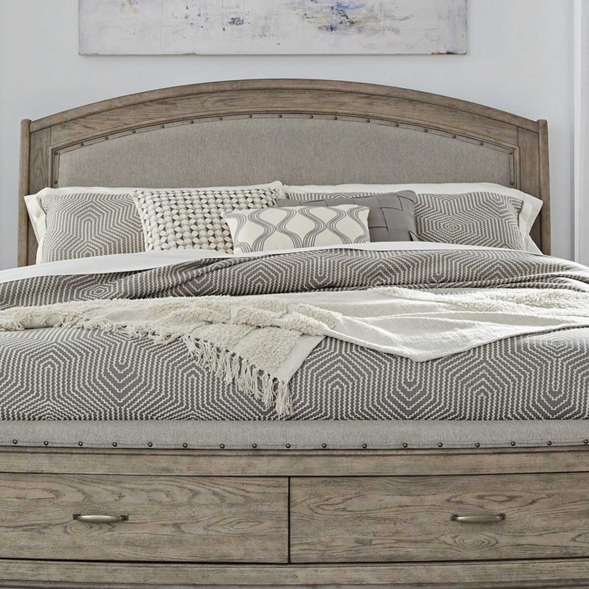 805-BR24HU - King Upholstered Headboard - Liberty Furniture