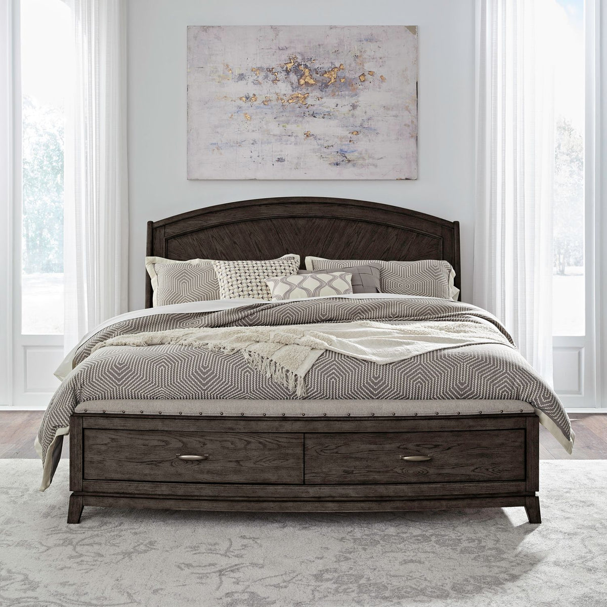 805B-BR-KPBS - King Panel Storage Bed - Liberty Furniture