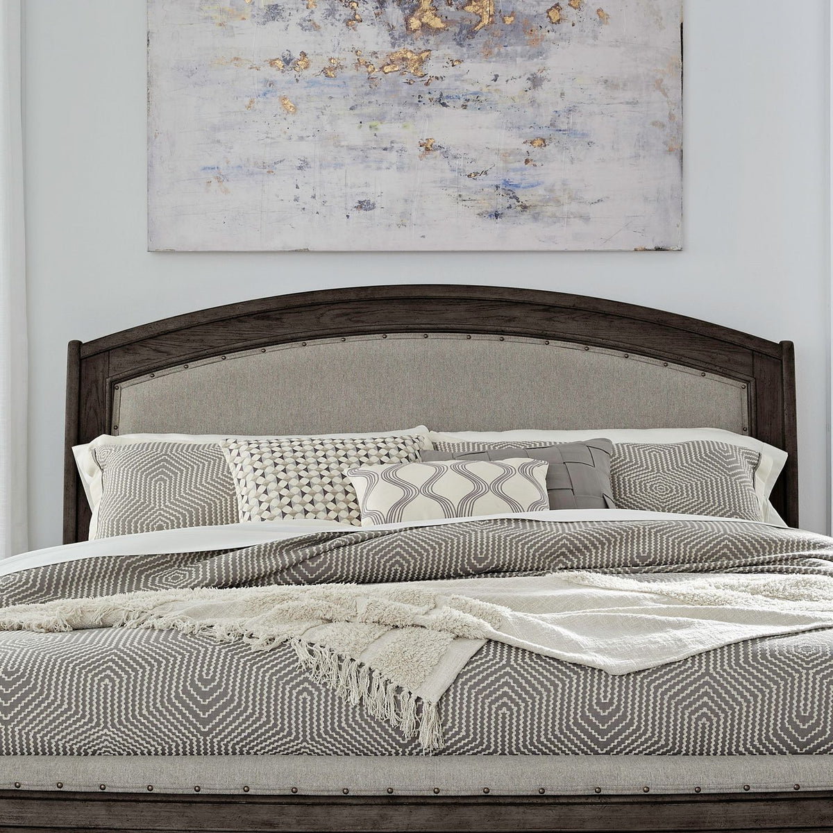 805B-BR23HU - Queen Upholstered Headboard - Liberty Furniture