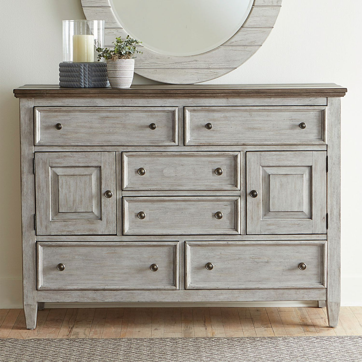 824-BR32 - 2 Door 6 Drawer Chesser - Liberty Furniture