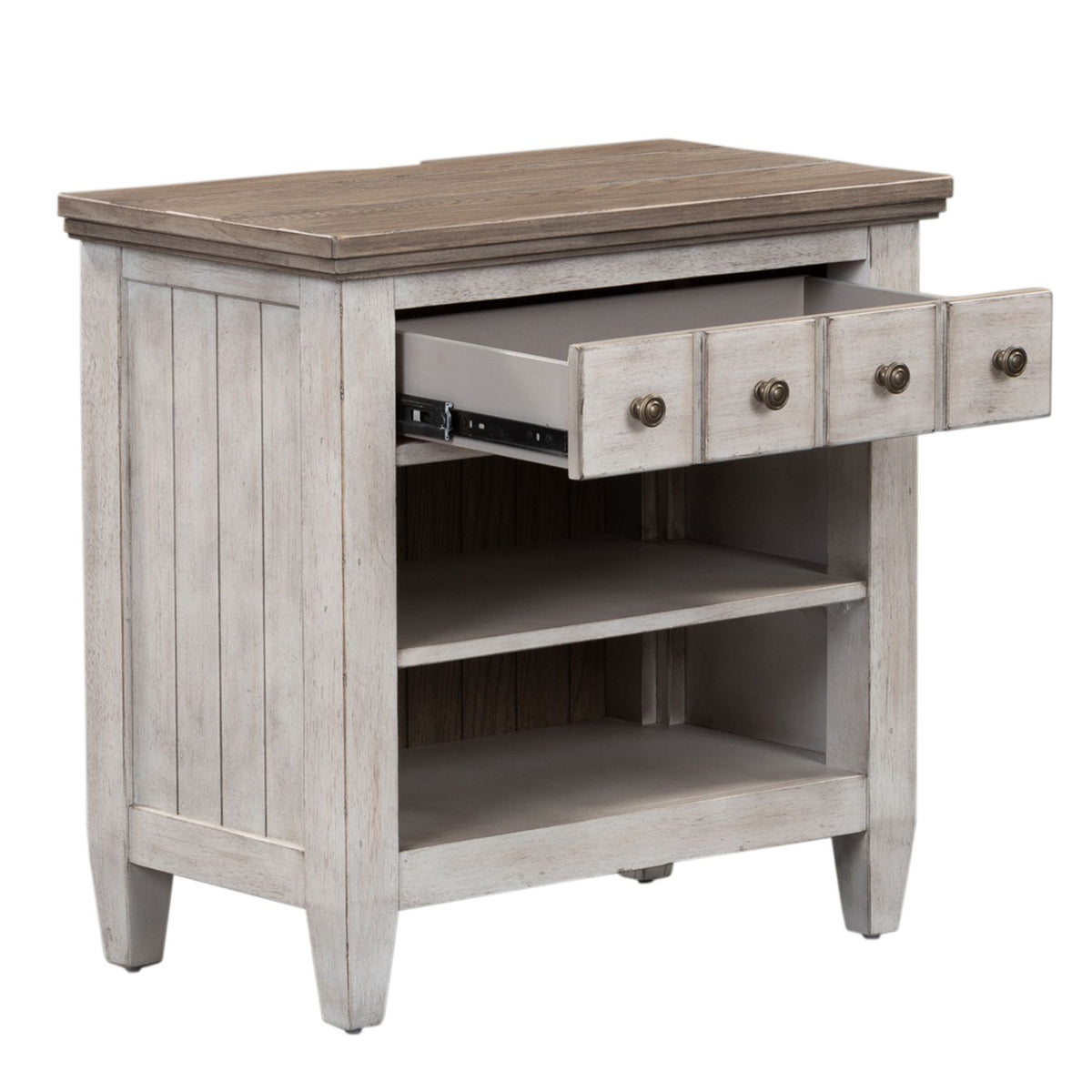 824-BR61 - 1 Drawer Night Stand w/ Charging Station - Liberty Furniture