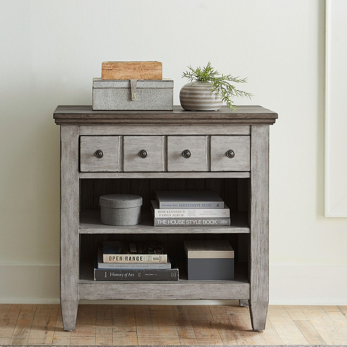 824-BR61 - 1 Drawer Night Stand w/ Charging Station - Liberty Furniture