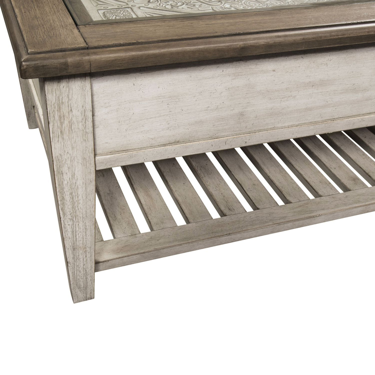 824-OT1010 - Rect Ceiling Tile Cocktail Table - Liberty Furniture