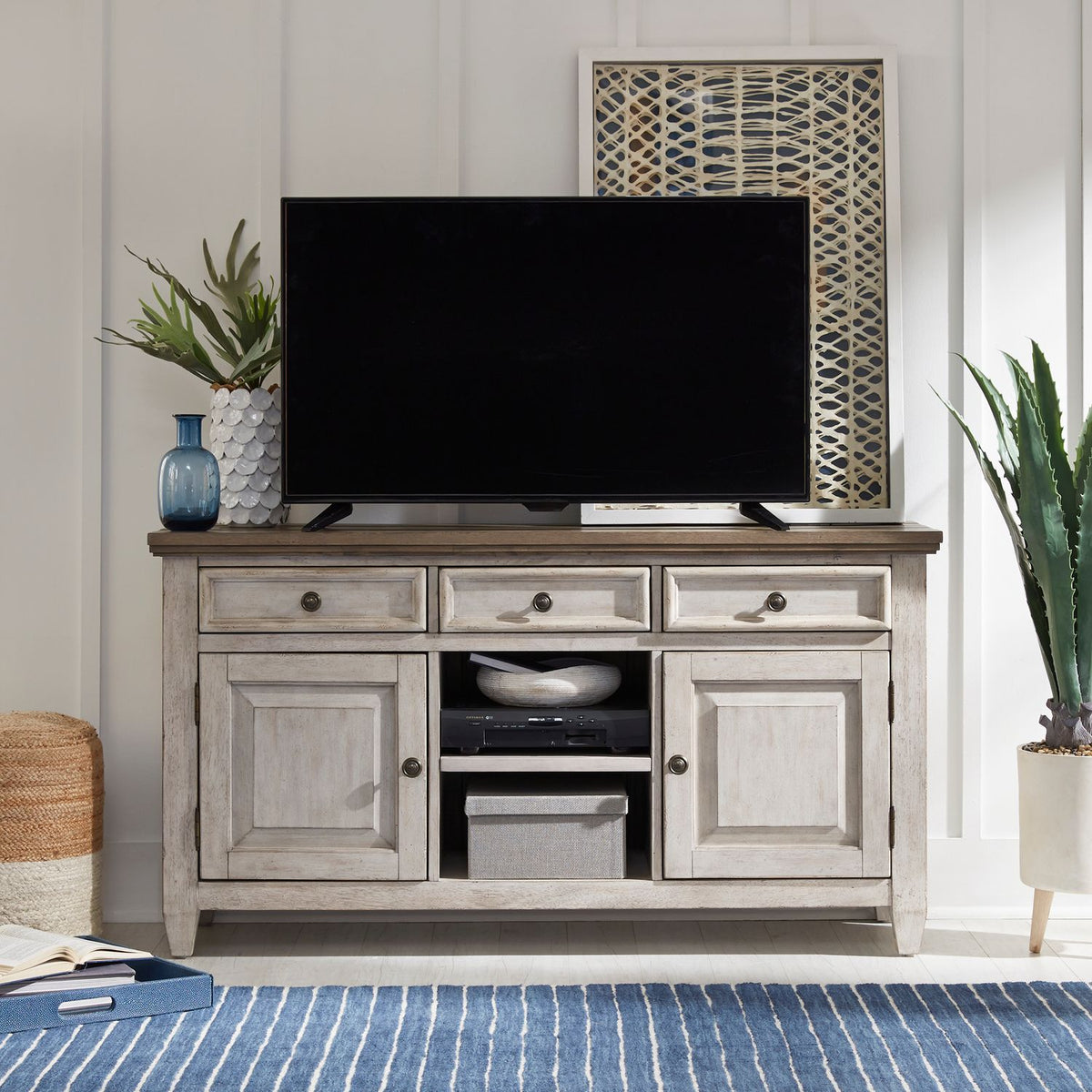 824-TV56T - 56 Inch Tile TV Console - Liberty Furniture