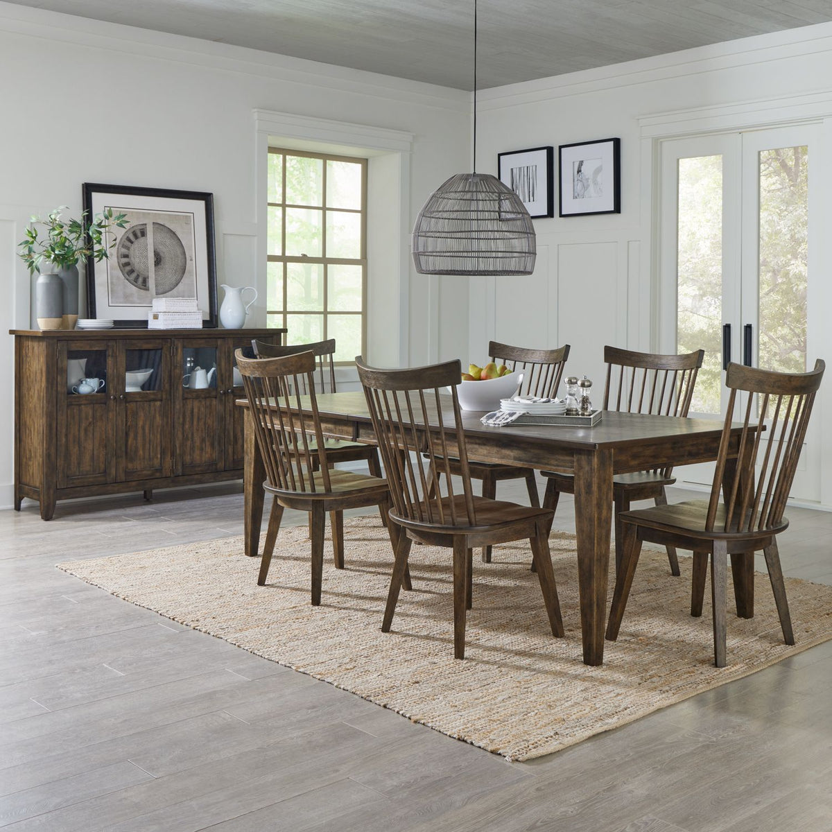 826-CD-7RLS - 7 Piece Rectangular Table Set - Liberty Furniture