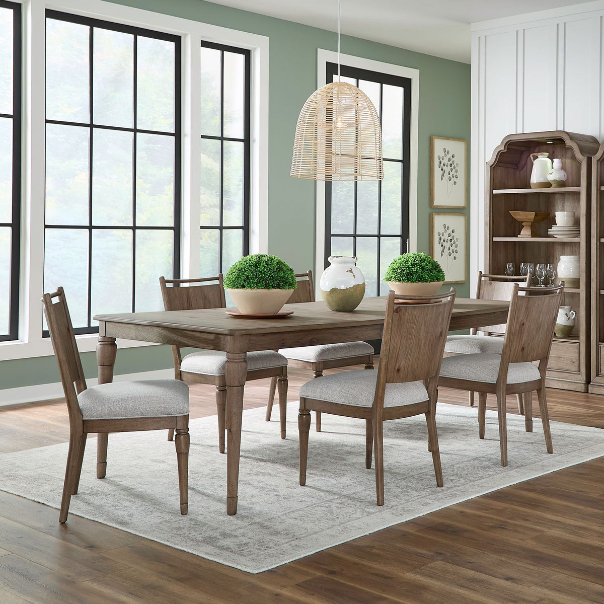 866-DR-7RLS - 7 Piece Rectangular Table Set - Liberty Furniture