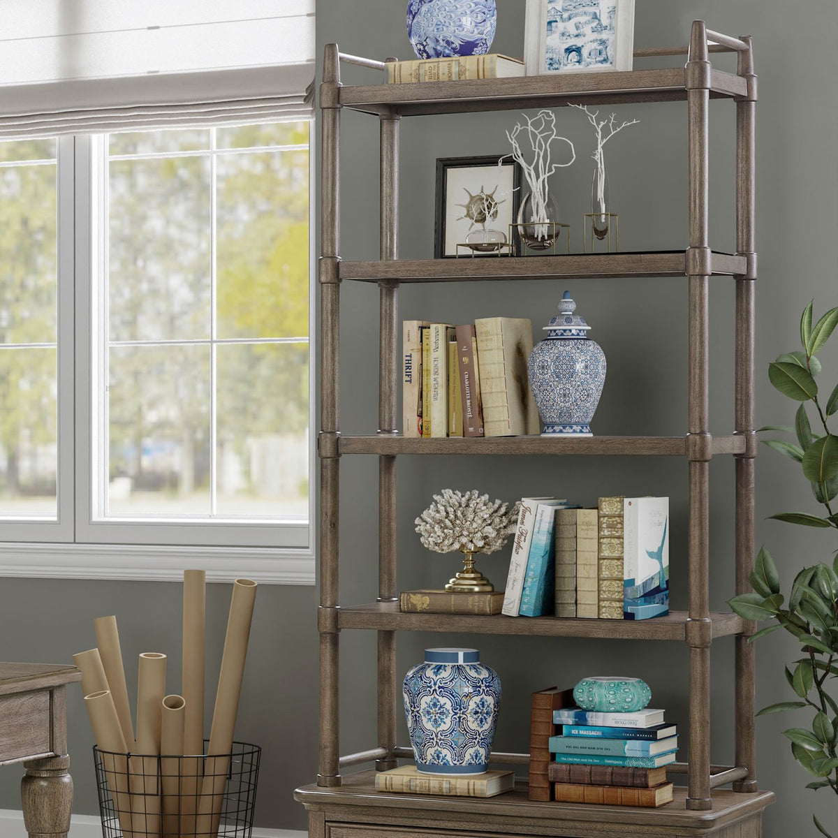 866-HO201T - Open Bookcase Top - Liberty Furniture