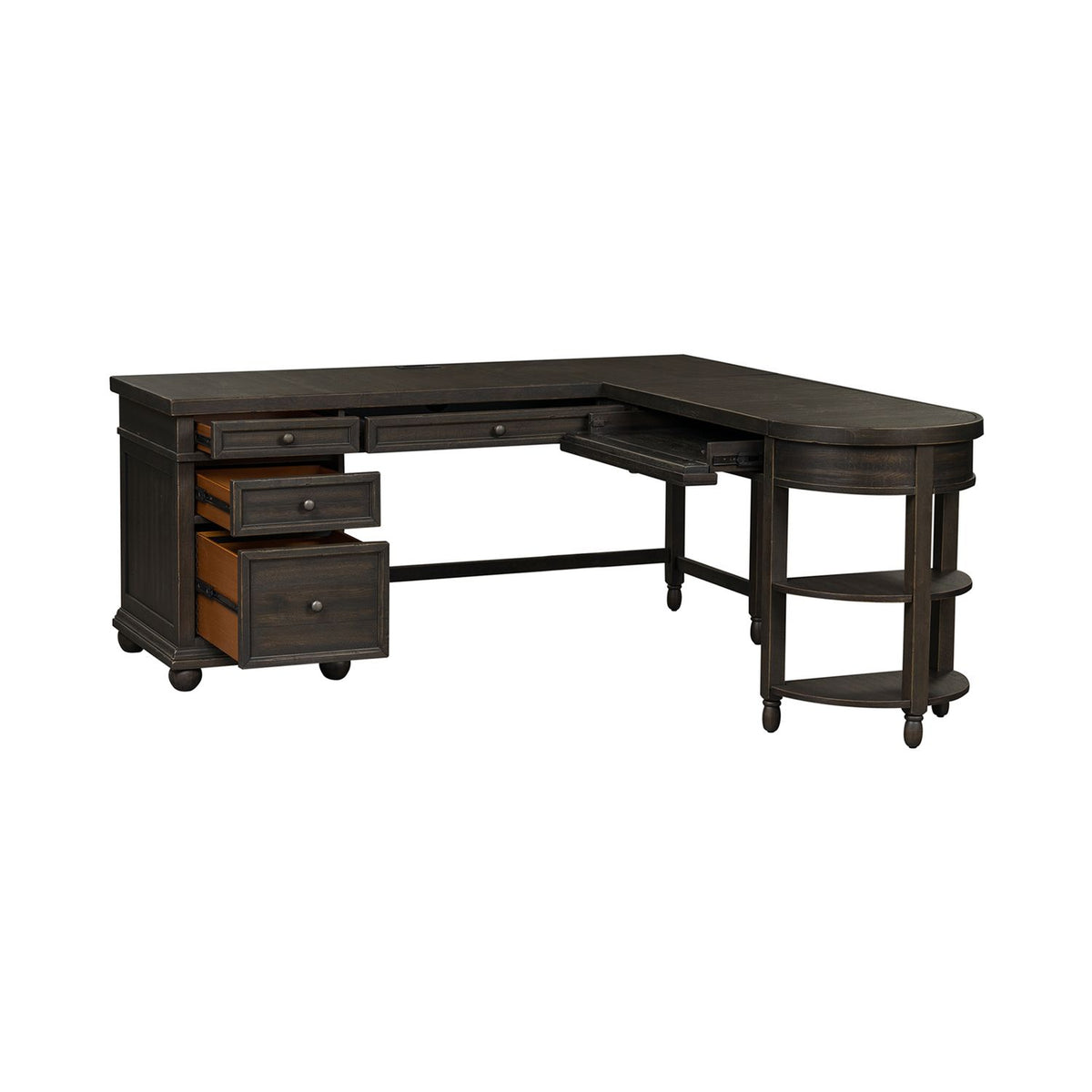 879-HO-LSD - L Shaped Desk Set - Liberty Furniture