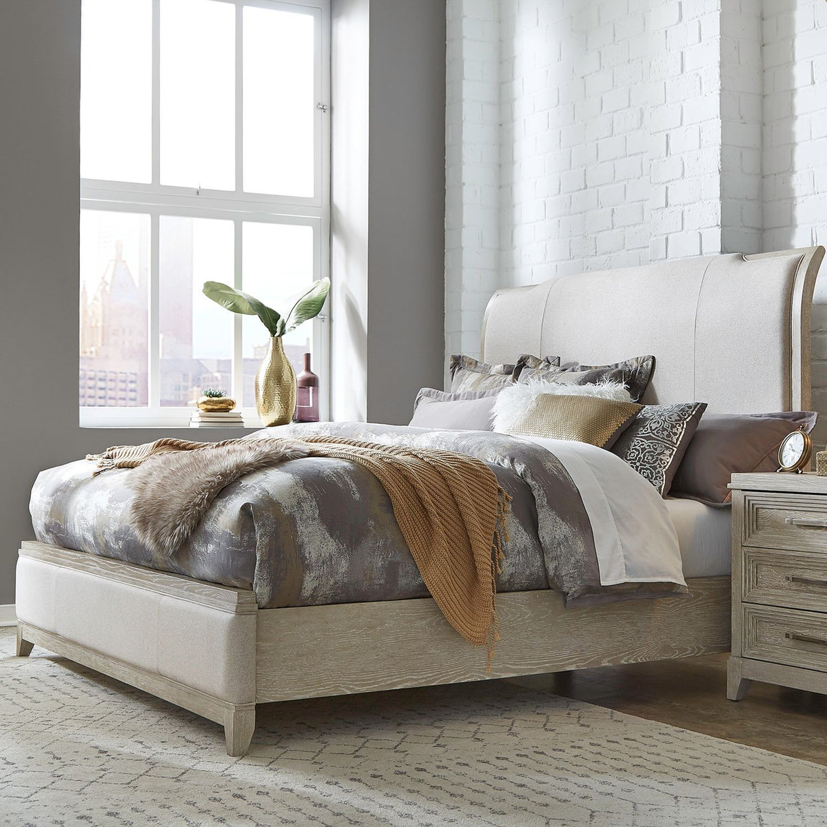 902-BR-CKUB - King California Upholstered Bed - Liberty Furniture