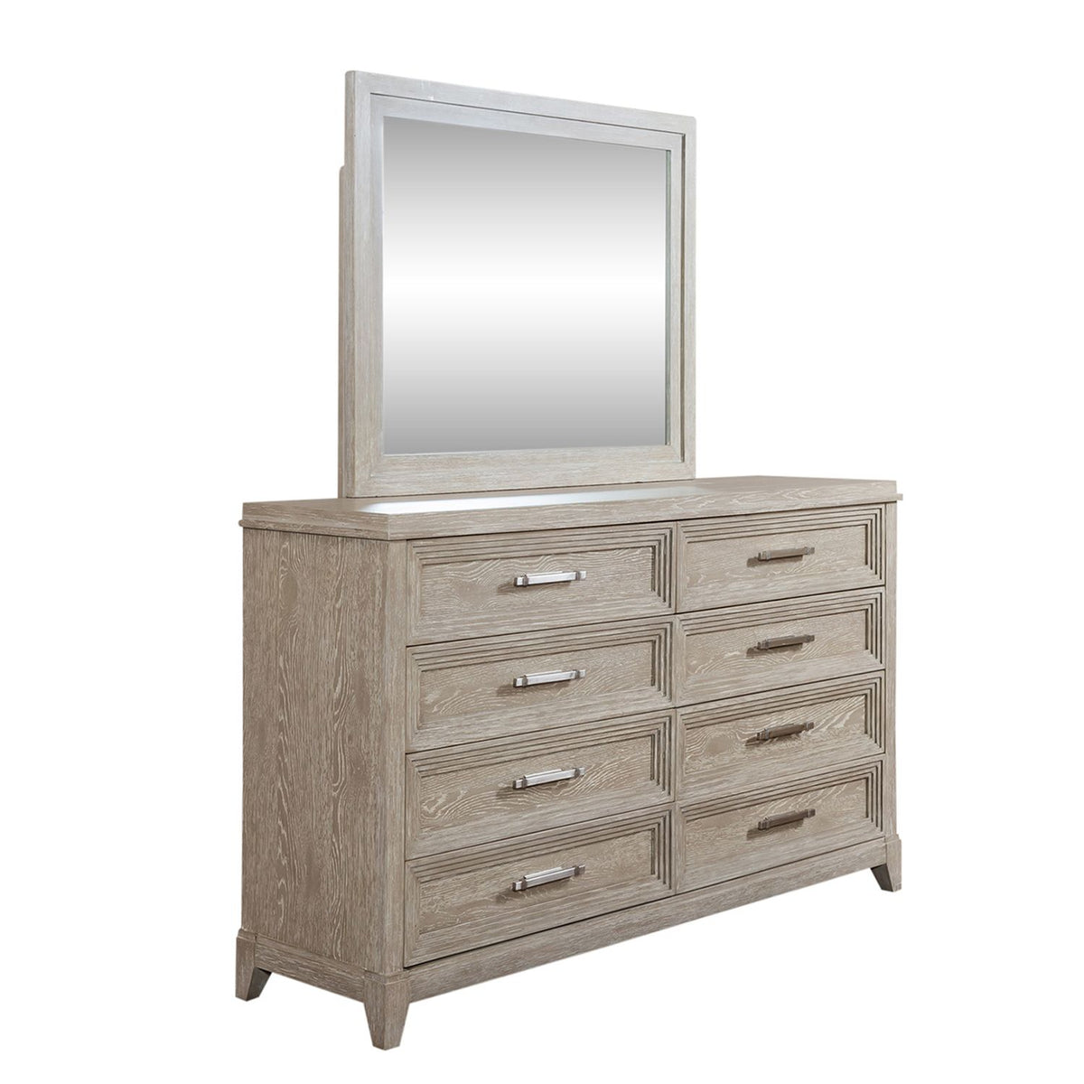 902-BR-CKUBDMN - King California Upholstered Bed, Dresser & Mirror, Night Stand - Liberty Furniture