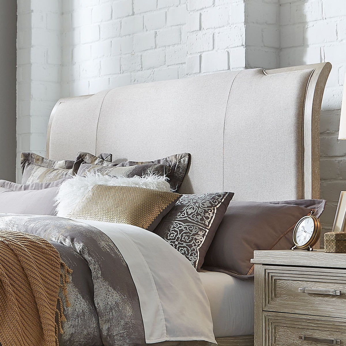 902-BR21HU - Queen Uph Sleigh Headboard - Liberty Furniture