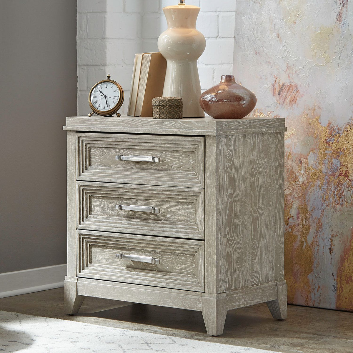 902-BR61 - 3 Drawer Night Stand - Liberty Furniture