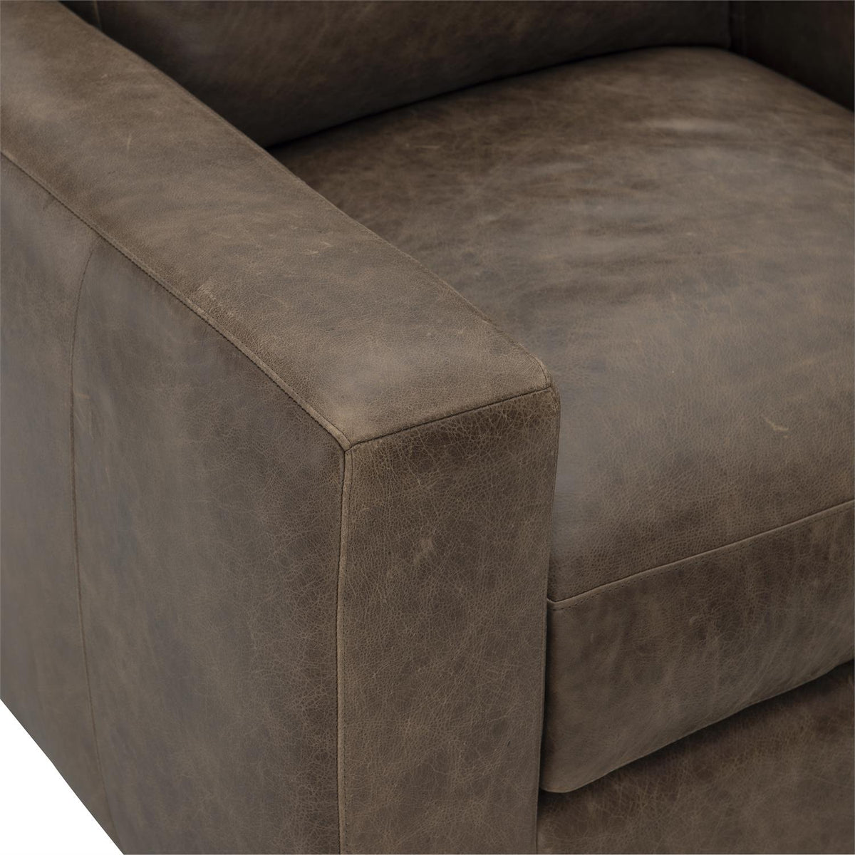 Dawkins Leather Swivel Chair