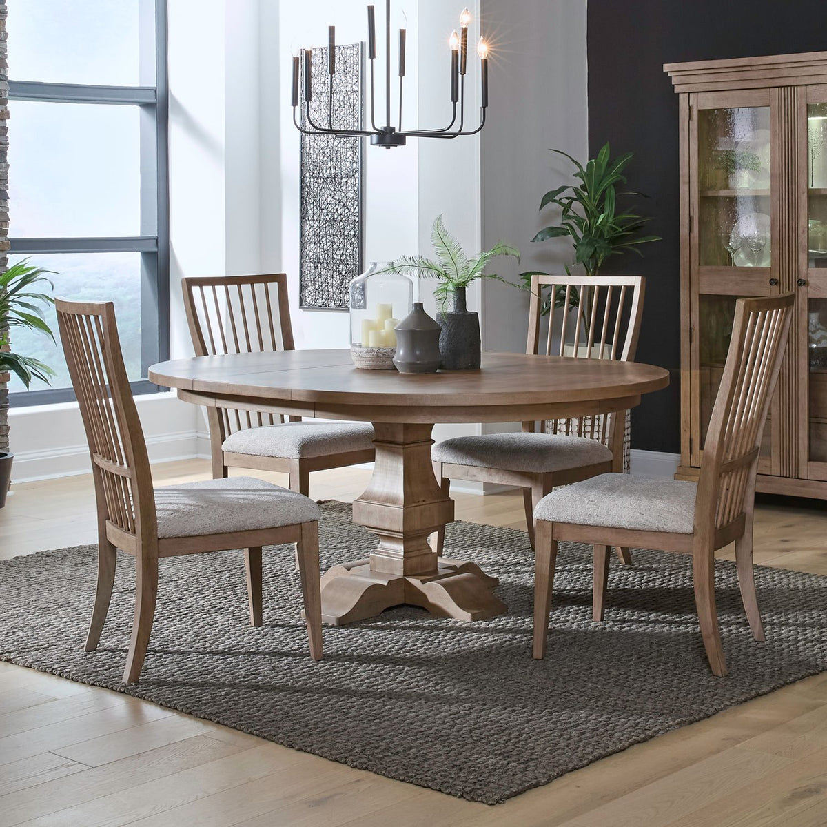 928-DR-5PDS - 5 Piece Pedestal Table Set - Liberty Furniture