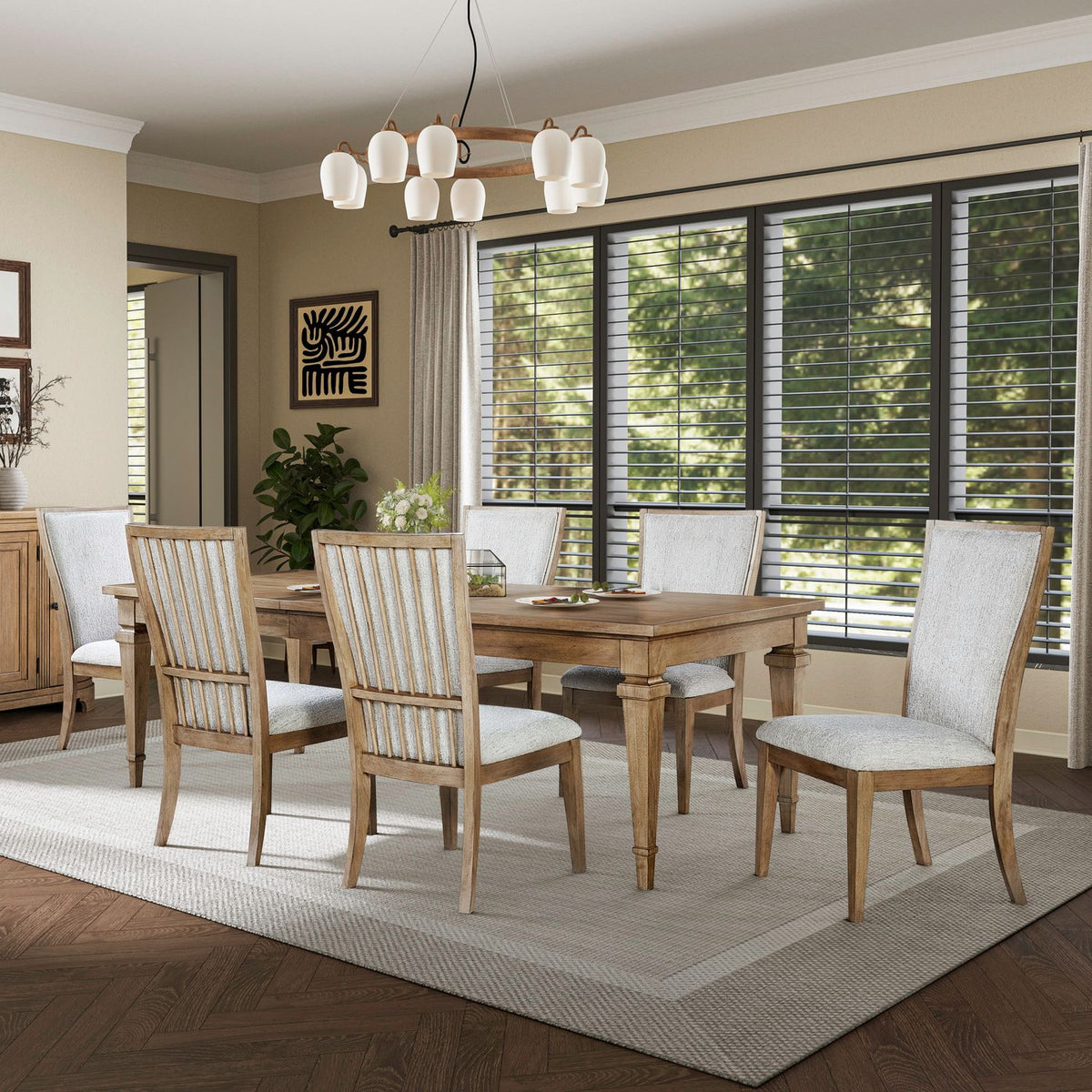 928-DR-O7RLS - Opt 7 Piece Rectangular Table Set - Liberty Furniture