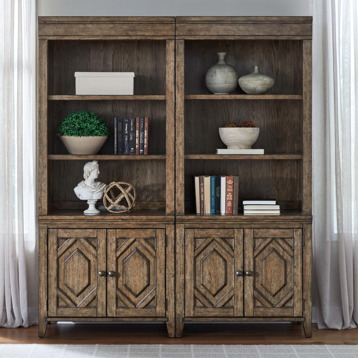 930-HO-2BB - 2 Piece Bunching Bookcase - Liberty Furniture