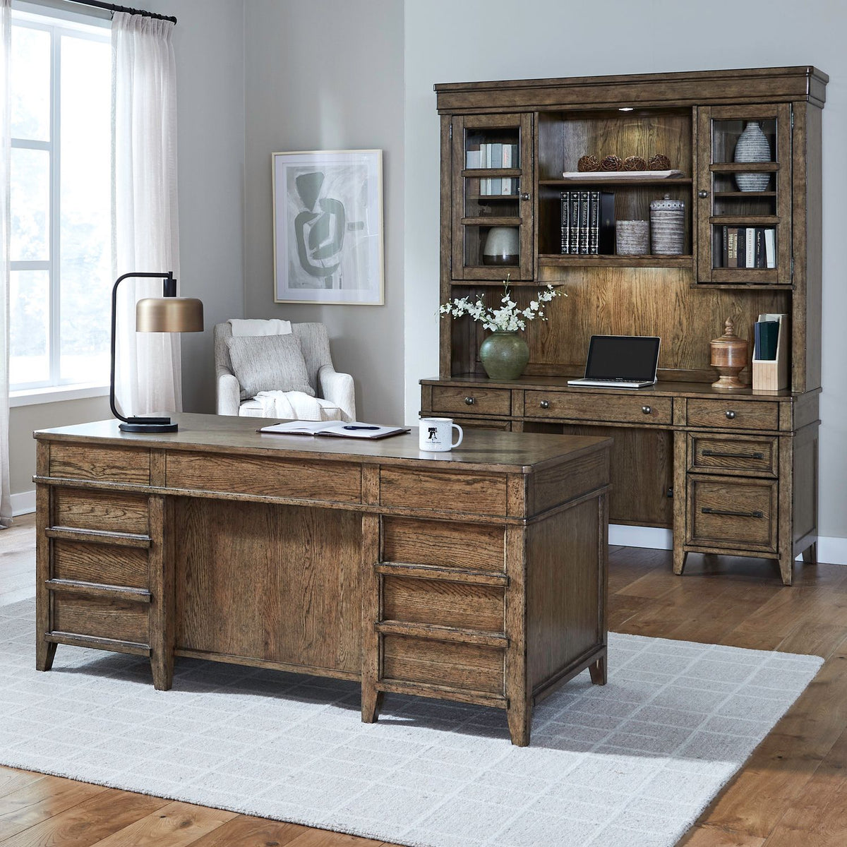 930-HO-5JES - 5 Piece Jr Executive Set - Liberty Furniture