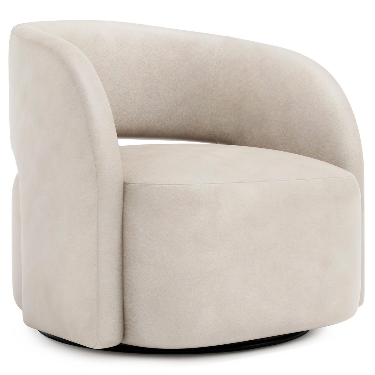 Chloe Leather Swivel Chair