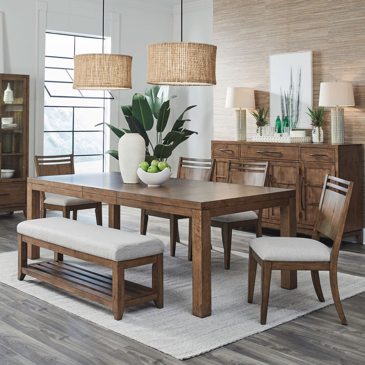 936-DR-O6RLS - Opt 6 Piece Rectangular Table Set - Liberty Furniture