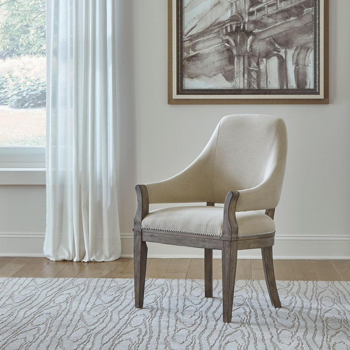 944-C9001A - Uph Arm Chair (RTA) - Liberty Furniture